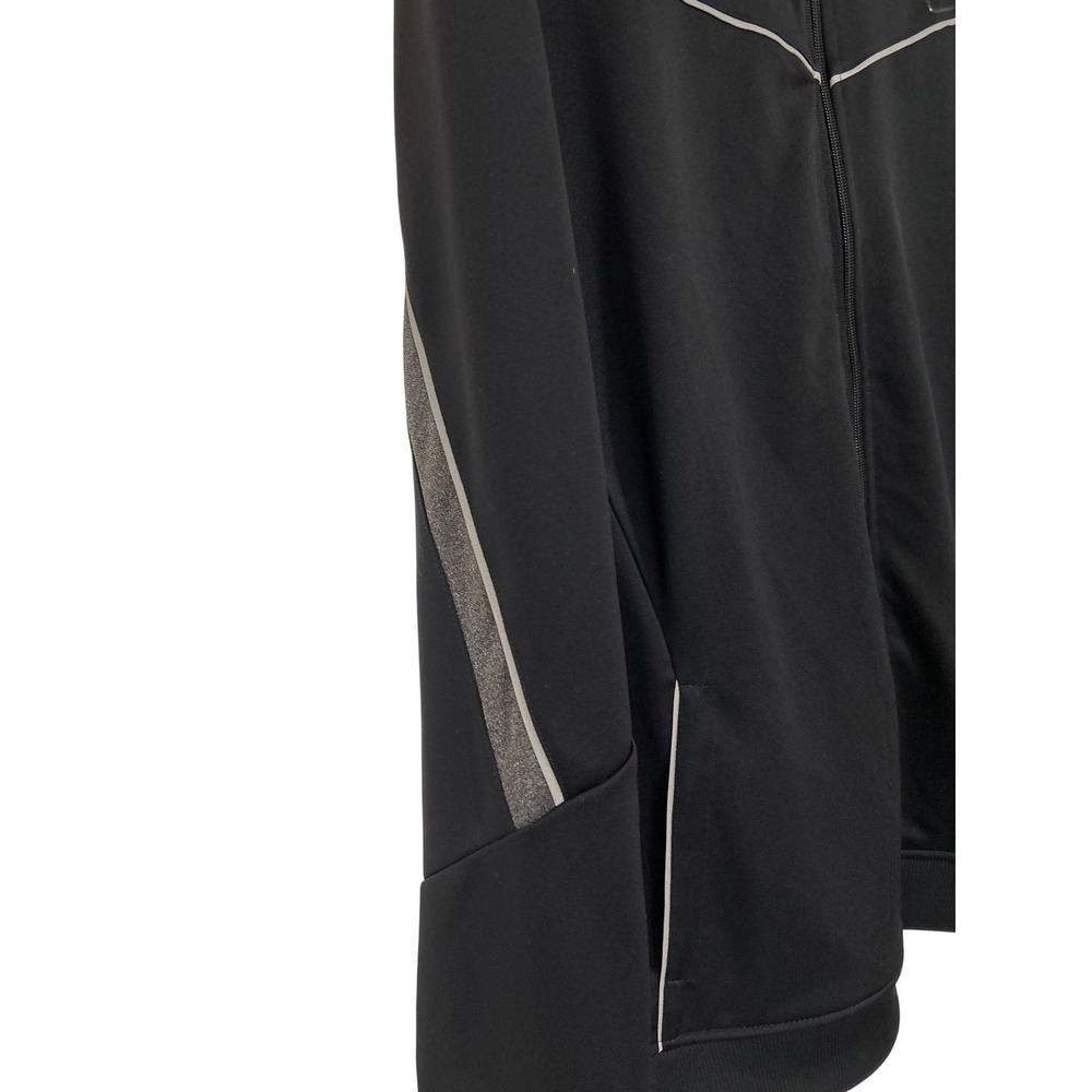 Calvin Klein Performance Mens XL Track Jacket Black Full Zip Reflective Piping - Picture 5 of 13